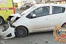 Мотоциклист пострадал в тройной аварии на окраине Саратова